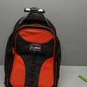 MELOTOUGH Wheeled Rolling Tool Backpack Heavy Duty Tradesman Pro Tool Organizer Including Laptop Sleeve (Red&Black)