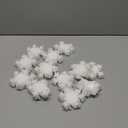 Tioncy 12 Pack Christmas Snowflake Sponges Bulk Dual Sided Scrubber Christmas Kitchen Sponges Dishwashing Non Scratch for Kitchen Accessories Dish Scouring (White)