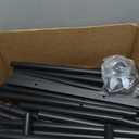 Calmootey Double Rod Clothing Garment Rack,Rolling Hanging Clothes Rack,Portable Clothes Organizer for Bedroom,Living Room,Clothing Store,Black