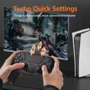 IWGAME Paddles for PS-5 Controller with MIC Function, Plug and Play with 4 Back Programmable Buttons, Support Combo/Turbo/Key Swap/Remapping Features, Compatible with PS-5 Console/PC/MAC(Black)