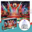 500 Pieces Puzzle for Adults, Puzzles for Adults 500 Pieces, Retro Disco Ballroom Jigsaw Puzzle, Challenging Perfect for Game Nights, 20.5 X 15 in