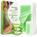 Wax Strips for Hair Removal Kit: 60 Pieces 40 Body & 20 Facial Waxing Strips for Face, Eyebrow, Arms, Legs, Underarm, and Bikini (60 Count (Pack of 1))