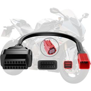 Motorcycle OBD2 Adapter Cable for BMW Motorcycles OBD Diagnostic Cable 3Pin to 16Pin