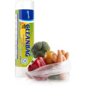 CLEANWRAP Food Storage Roll Bags (9.84 * 13.78-200 PCS) - Mother's Day Gifts for Mom, Mini Plastic Bags for Bread and Produce (Medium)