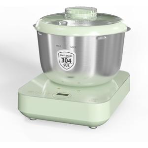 Electric Dough Maker with Ferment & Weighing Function, 5.2QT Dough Mixer with 304 Stainless Steel Bowl, Flour Kneading Machine for Pizza Bread Maker, Microcomputer Timing, Face-up Touch Panel