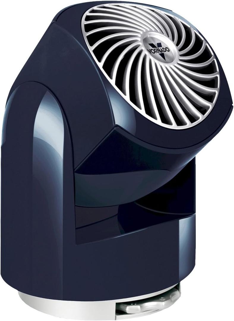 Vornado Flippi V6 Compact Air Circulator Fan, Quiet Portable Travel Fan for Desk or Bedroom, Adjustable Head, 2 Speeds, Midnight (Personal)
