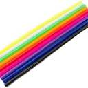 72 PCS Universal Spoke Skins Motorcycle Dirt Bikes Colorful Protective Trim Wrap Cover Wheel Guard for Yamaha Kawasaki Suzuki(Purple)