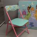 Disney Princess Girls Folding Table & Chairs Set for Kids and Toddlers 36 Months Up to 7 Years, Includes: 1 Table (36" L x 24" W x 20" H), 2 Chairs (13" L x 13.5" W x 21" H) Weight Limit: 70 lb, Onesize