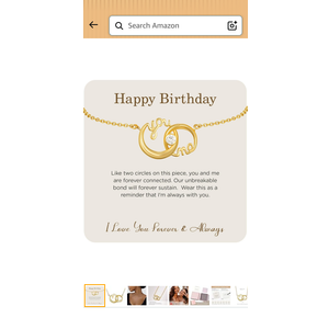 ORBU S925 You and Me Infinity Bracelet Gift for Women, Gold over Sterling Silver Link Charm Bracelet with Interlocking Circle, Jewelry Gift for Birthday Valentine Mothers Day Christmas with Gifts Box