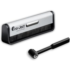 Pro-Ject Cleaning Set Basic, Carbon Fibre Cleaning Brush for Record and Carbon Needle Brush