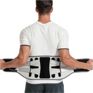 Lumbar Support Belt Disc Herniation Orthopedic Strain for Back Posture Spine Decompression Brace(X-Large) (Gray)