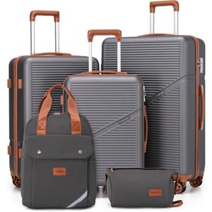 Cosbarn Luggage Sets, Lightweight Durable Hardshell 5 Piece Suitcase set