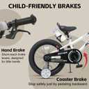 Glerc Rover Kids Bike, 16 Inch Boys Bike for 2-9 Years Old Children, Kids Bicycle with Water Bottle & Basket & Training Wheels, Multiple Colors, 16 Inch