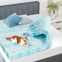 NEWBULIG Mattress Toppers Memory Foam Full, 3 Inch Thick Bed Topper Pad Cooling Gel Infused Soft Comfy Padding Breathable for Sleeper Sofa Couch RV Camper, CertiPUR-US Certified