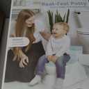 Real Feel 2-in-1 Potty with Wipes Storage, Flushing Sounds & Disposable Liners - Realistic Toilet - Easy to Clean & Assemble - Jool Baby (Aqua)