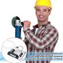 Hicarer 10 Blades Angle Grinder Stand for Tile 45° Chamfer Cutting Tile Chamfering Tool with 10 Saw Blades a Hose Angle Bracket Type 100 Grinder Holder for Ceramic Stone Cutting