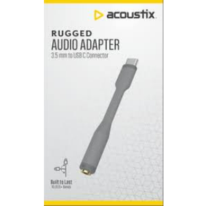 Acoustix Rugged Audio adapter 3.5 mm to USB-C connector