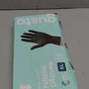 Comfy Package Black Nitrile HEAVY DUTY 6 Mil. Chemical Resistance, Latex & Powder Free, Textured Fingertips Disposable Gloves, XL