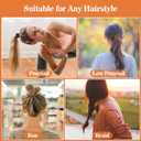 2 x MAQIHAN Hair Ties - 40Pcs Telephone Cord Elastic Ponytail Holders for Thick Hair, Women, Girls and Teens in Neutral Colors