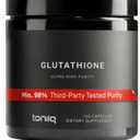 Toniiq Ultra High Strength Glutathione Capsules - 1000mg Concentrated Formula - 98%+ Highly Purified and Bioavailable - Non-GMO Fermentation - 120 Capsules Reduced Glutathione Supplement