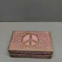 Great Birthday Gift Ideas Handmade Decorative Wooden Jewelry Box Jewelry Organizer Keepsake Box Treasure Chest Trinket Holder Watch Box Storage Box Anniversary Housewarming Gifts Women Pink