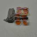 Eyekepper Multipack Orange tinted Blue Light Blocking Reading Glasses for Women Men Readers Computer Eyeglasses,5 pack