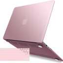 IBENZER Compatible with Old Version MacBook Air 13 Inch Case (2010-2017 Release). Models: A1466 / A1369, Plastic Hard Shell Case with Keyboard Cover for Mac Air 13, Rose Gold, A13MPK+1