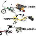 Bike Trailer Hitch for Portable Folding Wagon Bike Trailer Connector for Pet Cart Bicycle Trailer Collapsible Wagon Cart Steel Garden Cart Wagons Carts for Grocery Sports Garden (Split Type)