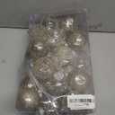 Clear Plastic Christmas Ball Ornaments, 30ct 2.36 Inch Champagne Balls for Tree Decoration - Shatterproof for Holiday Wedding Party Gifts