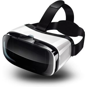 2025 New VR Headset for iPhone & Android Phone, Virtual Reality Goggles for VR Game Video Movies, Education,Kids, Compatible with Phones 4.5"-6.3" (Black)