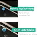 4 x 2 Pcs Blue Replacement High and Low Pressure Valve Caps -Leakproof R134a AC System Charging Port Caps or Car Air Conditioning- Auto Parts Easy to Use