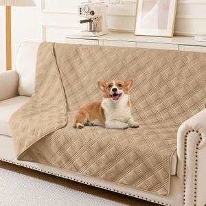 Waterproof Dog Blanket, Reversible Pet Bed Blanket, Soft Sofa Couch Cover for Dogs Washable, Waterproof Pet Couch Covers for Sofa Puppy Cats Furniture Protector(52"x82")