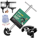 11" Basin Wrench, Sink Wrench Faucet Tool for Tight Spaces, Adjustable Tap Nut Plumbing Spanner for Professional Plumber, Capacity of 3/8" to 1-1/4" Faucet Wrenches for Undermount Sink