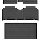 AZYT® Floor Mats & Cargo Liner Set for 2025 2026 Hyundai Ioniq 5 with Unmovable Console All Weather Automotive TPE Floor Liners Set Anti-Slip Waterproof Accessories - Black