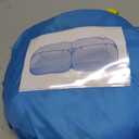 Small Pet Animals Playpen, Cage Tent Enclosure Large Chicken Run Coop with Breathable Transparent Mesh Walls Pop Open Indoor Outdoor Exercise Yard Fence for Chicks and Cat. Blue