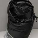 Motorcycle Cover, Heavy Duty 600D Oxford, Waterproof Outdoor, Weather Resistant, Rip-Proof, Anti-UV with 5 Reflective Strips, 2 Lock-Holes, 1 Windproof Strap, 1 Storage Bag (97.5" x 41" x 50") (Black)