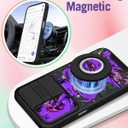 for Samsung Galaxy A25 5G Phone Case - [2in1] Women Cute Girls Phone Cover Purple Girly Unique Cool Design Camera Cover Compatible with MagSafe Ring Holder Stand for Samsung A25 5G Cases 6.5