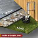 Gate Wheels with Side Brake, Spring Loaded Gate Casters for Farm Yard and More Max Load Capacity 220lbs