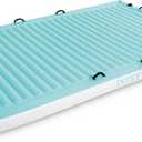 INTEX 56289EP Inflatable Floating Water Lounge: Soft Fabric Handles Built-In Cup Holders Secure Tie-Downs 880lb Weight Capacity 122" x 72" x 7"