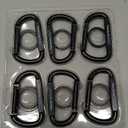 Carabiner Clip - Heavy Duty Carabiners 800lbs-13KN (2922 lbs) Carabeaner D Ring Shape,Key Chain Clip Hook,Keychain Clip,Multipurpose for Camping, Hiking,Backpacking or Other Outdoor Activities.