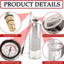 Hand Pump Sprayer Stainless Steel Sprayer for Indoor and Outdoor 2 Gallon Sprayer 20 in Wand 3.3 FT Hose