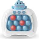 Fast Push Bubble Game for Kids & Adults, Version 2, Pop Light Up Quick Push Fidget Toy Handheld Game. Great for 8-12 Year Old Boys & Girls, Travel Toys for Children