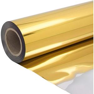 ANMINY 3.3x32.8ft Aisle Runner Mirror Rugs Roll Double Sided Bright Reflective Decorative Carpet for Romantic Wedding Birthday Graduation Party Ceremony Event Home Indoor Decor - Gold/Silver (3.3ft x 32.8ft)