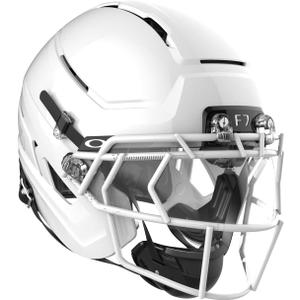 Schutt F7 AiR Elite Football Helmet, Virginia Tech 5-Star Helmet, Lightweight Football Helmet for Middle and High School, 2X-Large, Molded Gloss White, F7X EGOP III Facemask Attached