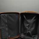 Kono Medium Sized Checked Luggage, 24 Inch Expandable with Spinner Wheels, TSA Lock, ABS + PC Lightweight Travel Suitcase with Larger Capacity and Lighter Weight, Grey Brown