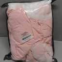 MOOWOO Pink Bedding-Romantic Ruffle Lace Bedding Set 2 Piece Comforter Twin Duvet Cover with Zipper Closure,Aesthetic Room Decor for Girls-Pink,Twin Size