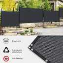 5ft x 100ft Black Privacy Screen Fence 90% Blockage Heavy Duty Fencing Mesh Shade Net Cover for Outdoor Wall Garden Backyard Porch Patio Balcony