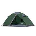 2 Person Backpacking Tent, Waterproof Windproof Two Person Tent, Lightweight Easy Setup 2 Man Tent for Camping, Hiking, Biking, Cycling, Motorbiking, Mountaineering - Green