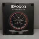 EVOOOR Automotive Alloy Wheel Rim Protector - Covering The Entire Rim of The Wheel hub - Strips for Curb Rash Prevention - Set of 4 Rim Protector Easy to Install(20'',Red)