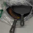 Cast Iron Skillet 2-Piece Set, Heavy-Duty Professional Restaurant Chef Quality Pre-Seasoned Pan Cookware Set Pans For Frying, Saute, Cooking, Use Indoor/Outdoor, Oven, Grill